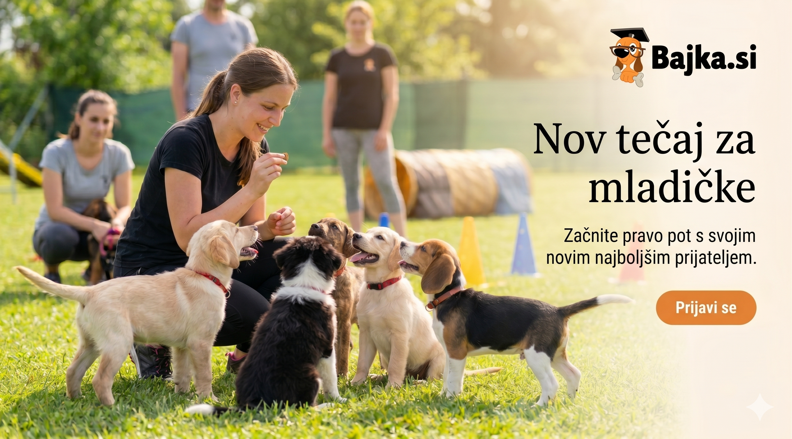 Pasja šola za mladičke v maju